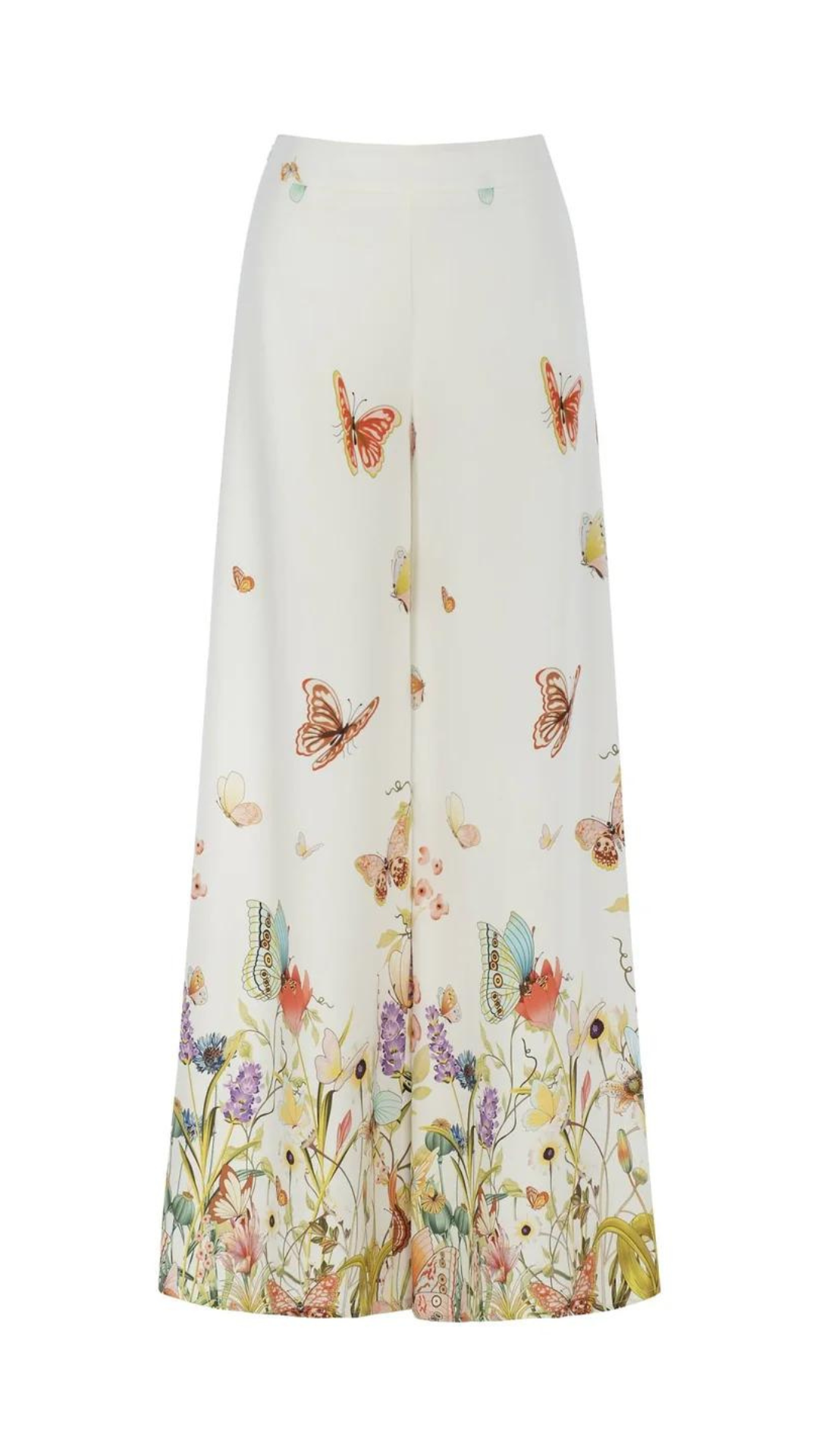 Mimosa Wide-Leg Pants White Emily in Paris Collaboration